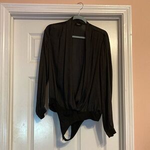 Reset brand long sleeve body suit in black, size large